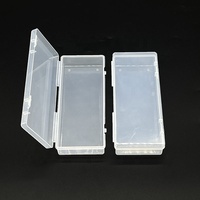 Boîte d'emballage personnalisée avec logo, anti-poussière, avec serrure, pour accessoires de papeterie, conteneur de rangement transparent