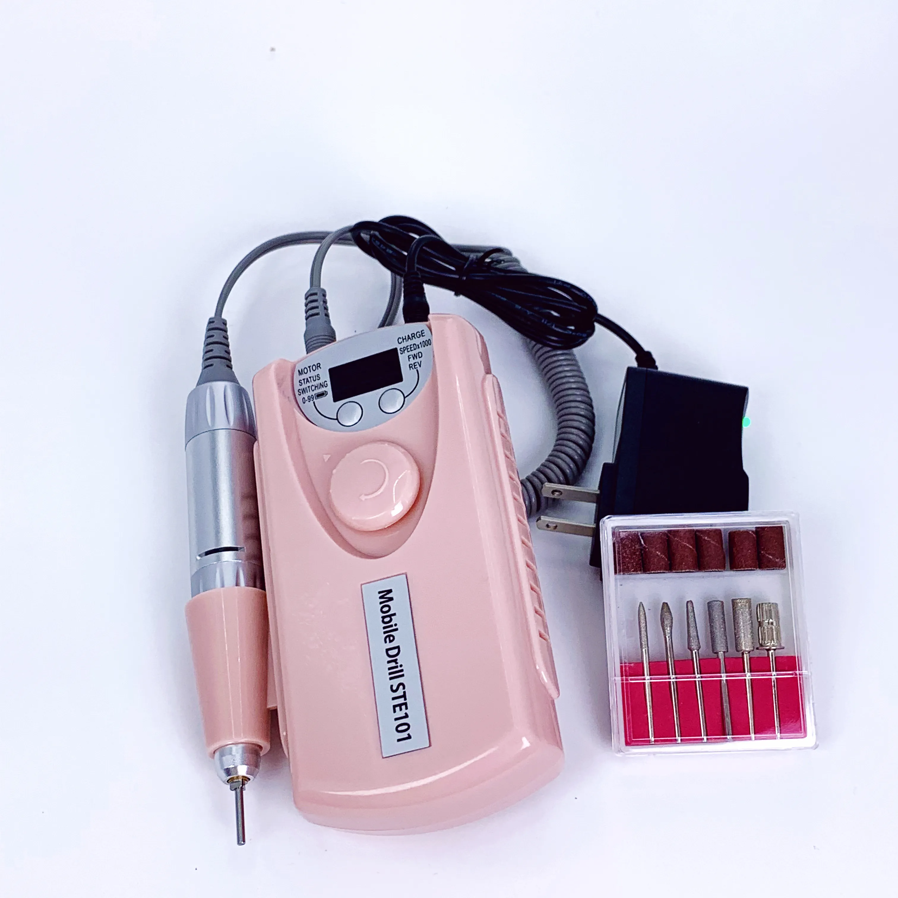 30000RPM Rechargeable Nail Drill Manicure Machine with Pause Mode Electric Nail Sander High Speed Professional Manicure Pedicure