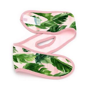 Custom Print Microfiber Fluwelen Schoonheid Huidverzorging Salon Make-Up Gezicht Wassen Facial Douche Spa Hoofdband Met Paardenstaart Gat - Product Image 6