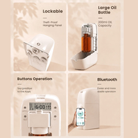 Diffuseur d'arômes sans eau en plastique, alimenté par USB et piles, contrôlé par application, avec système de sécurité, capacité de 200 ml, pour usage hôtelier et domestique