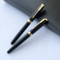고품질 럭셔리 롤러 펜 금속 블랙 펜 사용자 정의 로고 프로모션 펜