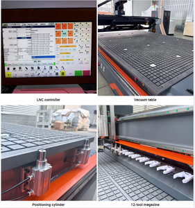 Macchina CNC Router ATC 1325 2040 4x8 <span class=keywords><strong>con</strong></span> Servomotore e Cambio Utensile Automatico, Tipo Gantry per Produzione di Pannelli in Legno Massello - Product Image 4