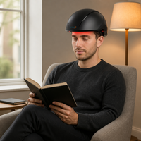 Casque laser VCSEL haute puissance 655 nm avec 552 sources lumineuses, contrôle intelligent à quatre zones, système sans fil rechargeable