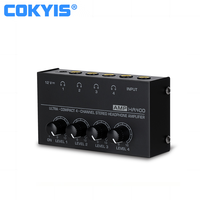 Amplificateur casque stéréo 4 canaux en métal HA400, interface audio portable pour enregistrement et monitoring intra-auriculaire