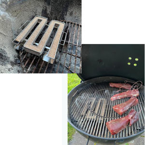 ملحقات شواء شواء من الفولاذ المقاوم للصدأ لمدة 7 ساعات مولد دخان بارد وساخن لمقبض مدخن لحم الخنزير المقدد - Product Image 2