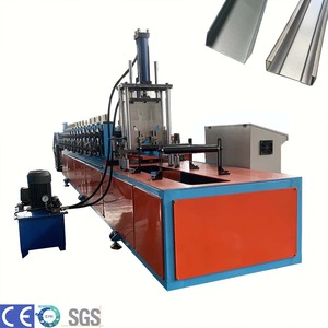 เครื่องขึ้นรูปโปรไฟล์ฝ้าเพดานแบบม้วน ควบคุมด้วย PLC อัตโนมัติ สำหรับโครงเหล็กและราง - Product Image 1