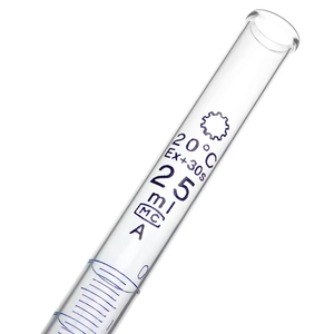 Burette en verre borosilicate de 25 ml, graduée avec robinet de précision, pour usage en laboratoire - Product Image 6
