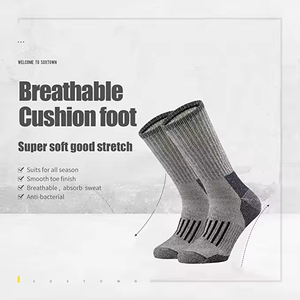 Chaussettes longues chaudes en cachemire et laine mérinos pour homme et femme, idéales pour la randonnée en extérieur – Vente en gros - Product Image 2