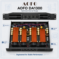 Amplificateur de puissance numérique 4 canaux classe D DA1300 4x2000W 1U pour subwoofer, système de sonorisation PA, amplificador de sonido