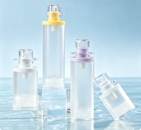 Bouteille vide en forme de chapeau pour vente en gros, 30-120 ml, finition transparente/givrée, distributeur de lotion/sérum/fond de teint, emballage cosmétique