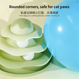 Cute Green Plastic <b>Cat</b> Puzzle Toy With Balls For Easter Boredom Buster Interactive Play For Indoor <b>Cats</b> - Product Image 5
