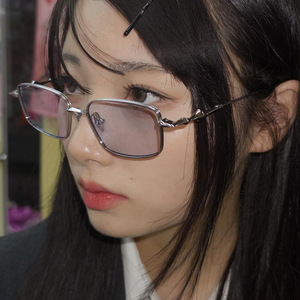 Montures de lunettes carrées de style coréen, légères, anti-UV, unisexes pour hommes et femmes, design 2024 - Product Image 4