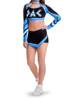Top vente personnalisé votre propre Logo jeunes filles All Star Cheerleading uniforme Cheer haut et jupes avec strass brillant