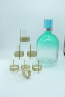 Capsule rétractable en PVC transparente professionnelle pour bouteille de vin avec bande détachable