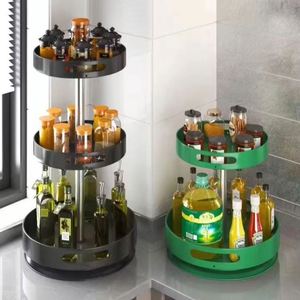 Support à <span class=keywords><strong>épices</strong></span> en métal rotatif à 2 niveaux à 360 degrés Organisateur Lazy Susan Turntable <span class=keywords><strong>pour</strong></span> comptoir Accessoires de cuisine Support de rangement - Product Image 1