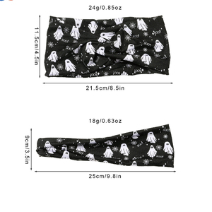أربطة شعر واسعة للنساء هالويون غير قابلة للإنزلاق ناعمة للركض واليوغا والركض والجيم والصالة الرياضية - Product Image 3
