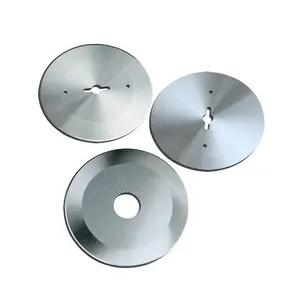 circle (round) blade and we use it for textile and yarn cutting circular knife for slitting machine for textile fabrics