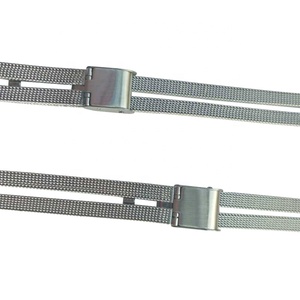 Bracelet de montre personnalisé en acier inoxydable, léger et à dégagement rapide, à double maille en métal, 16 18 20 22 24mm - Product Image 6