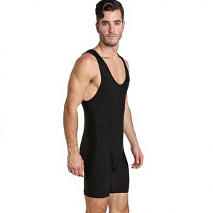 High Quality Lightweight Heat-Transfer Printed 100% Polyester Summer Wrestling Singlet Custom Design Durable Comfortable Elastic - Product Image 4