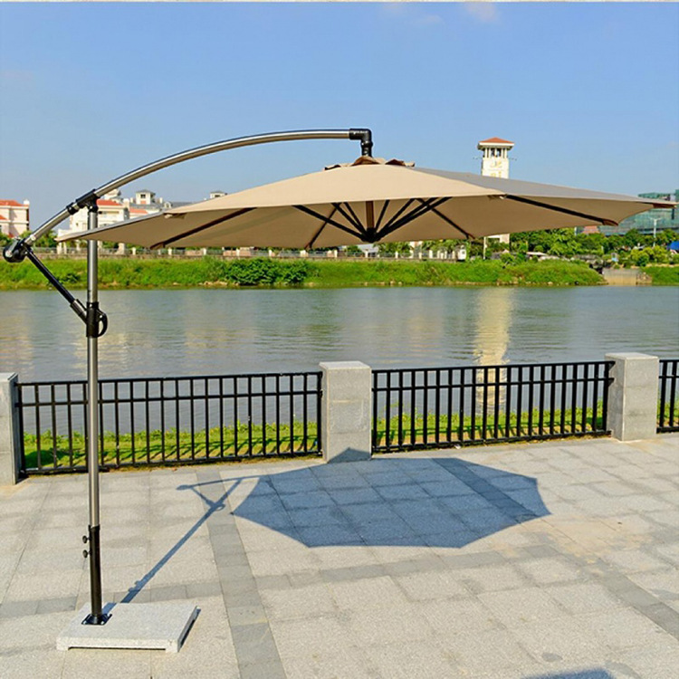 Parasol banane en aluminium (2,7 m))
