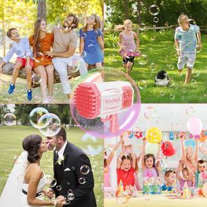 Tiktok Juego de Burbujas que Brilla Intensamente al Aire Libre, Pistola Automática de Cohete para Niños, Regalo de Viernes Negro de 0 a 6 Años, Gran Oferta - Product Image 3