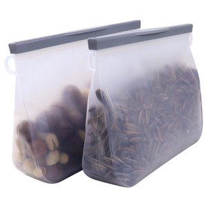 HEWANG Manufacturer of Reusable 1500ml Large Capacity Silicone Food Preservation <b>Bag</b> Custom Silicone <b>Bag</b> Mold for Food Storage - Product Image 3