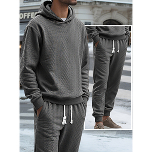 Ensemble Surdimensionné Jogger Streetwear Homme Survêtement Sweat à Capuche Pantalon de Survêtement Tenue de Sport - Product Image 1