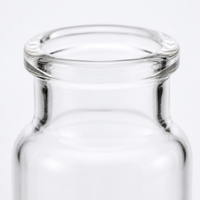 Flacon en verre à bouchon serti pour pénicilline, flacon stérilisable pour tests de laboratoire et stockage de poudre lyophilisée