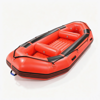 Bateau gonflable à prix abordable pour 3 personnes, auto-drainant, en PVC Drop Stitch, avec cadre en aluminium, pour la pêche à la mouche en rivière et la dérive