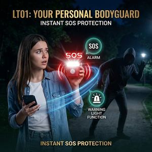 <span class=keywords><strong>Alarme</strong></span> de sécurité pour la <span class=keywords><strong>marche</strong></span> nocturne pour femmes, dispositif anti-agression, équipement de sécurité pour la randonnée, gadgets de sécurité pour le cyclisme - Product Image 4