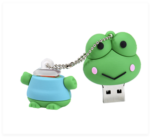 Nhà Máy Bán buôn giá rẻ nhất froggy ếch hình dạng USB Flash Drive logo của bạn ếch hình dạng bút ổ đĩa ếch USB <span class=keywords><strong>Memory</strong></span> <span class=keywords><strong>Stick</strong></span> 8GB 16GB 32GB - Product Image 2