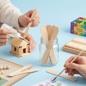 Cuillères à glace et cuillères de dégustation jetables en bois, emballées individuellement, avec logo personnalisé pour les fêtes, les cafés et la restauration - Product Image 5