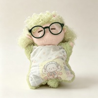 Poupée en peluche de style TikTok, petite fille aux cheveux bouclés, design gothique, cadeau d'anniversaire idéal pour les enfants de 7 à 14 ans