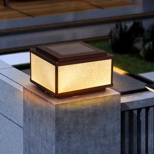 Modern Outdoor Waterproof <b>LED</b> Square Pillar <b>Light</b> with E27 Base IP65 <b>Light</b> <b>Sensor</b> & 5-Year Warranty - Product Image 5