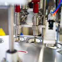 Machine de remplissage de gobelets directe usine, scelleuse en acier inoxydable de qualité alimentaire pour sauce chili et sauce tomate, remplisseur à piston rotatif