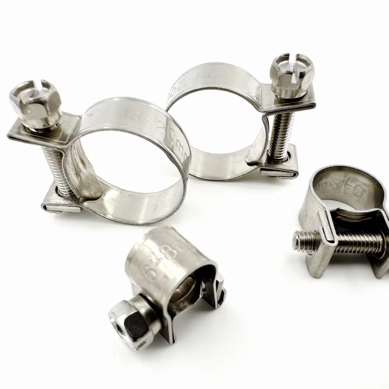 Mini collier de serrage de type acier inoxydable prix le plus bas personnalisable en usine