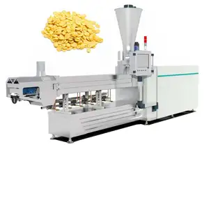 Extrusão Automática Pequeno Almoço Cereal Milho Flocos Linha De Processamento melhor milho flocos processamento fazendo máquina planta