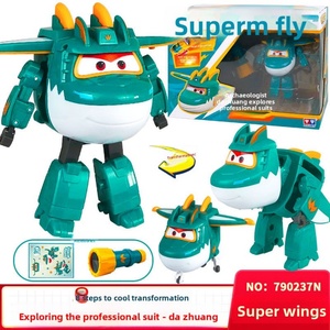 Juguetes de Plástico de la Serie Super Wings: Figuras de Acción de los Personajes Lelos, Chief Bee, Oficial Lu e Inspector Jinzi - Product Image 3