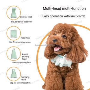 Mini tondeuse électrique 4-en-1 pour animaux domestiques, épilation et broyeur à ongles, outils de toilettage pour chiens, coupe-griffes pour chats. - Product Image 3