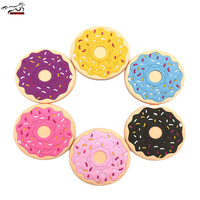 Mustang jimat PVC mewah grosir sepatu donat warna-warni populer jimat bakiak pesona