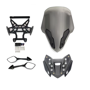 Adecuado para Honda HRD125 con modificación de espejo retrovisor delantero, parabrisas elevado HRD, parabrisas deportivo - Product Image 5