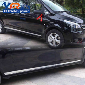 Striscia Cromata Laterale Antigraffio per Portiera Auto, Accessori per Modanature Cromate per Mercedes-Benz Vito V260 V300 V-Class 2016-2026 - Product Image 2