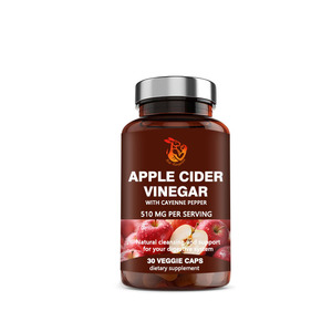 Cápsulas de vinagre de sidra de manzana OEM ODM con pimienta de cayena, limpieza natural y apoyo para su sistema digestivo. - Product Image 1