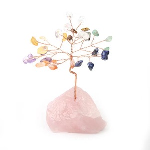 <b>Crystal</b> <b>Tree</b> Ornament Rose Quartz Base Handmade Geometric Shape Home Decoration Desk Decor Wishing <b>Tree</b> Money <b>Tree</b> - Product Image 5