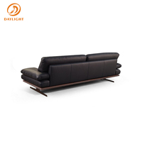 Ensemble de canapés en cuir de luxe pour salon, mobilier de maison design moderne de haute qualité