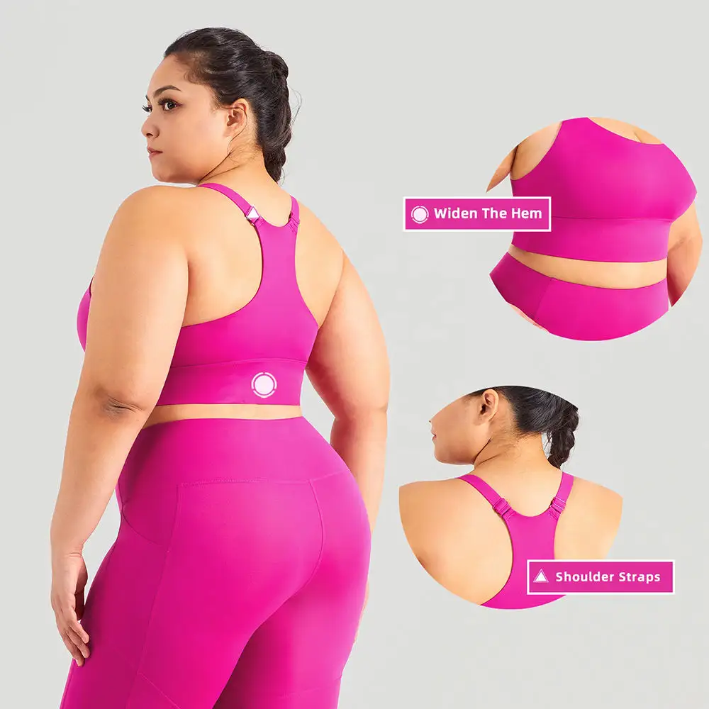 Ensemble de yoga pour femmes, de grande taille, de fitness, de gym, de grande taille, vêtements de sport, barboteuse