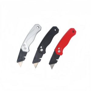 Juego de 3 Cuchillos Plegables Multiusos con Cuchillas Reemplazables SK5, Mango de Metal Resistente, Kit de Cortador de Cajas para el Hogar y Almacén - Product Image 4