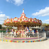 Fournisseur chinois de chevaux de carrousel de luxe en fibre de verre de grande taille pour enfants, manèges de parc d'attractions, manège de fête foraine