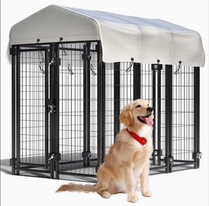 Jaula para Perros Pequeña, Resistente a los Rayos UV, Impermeable, Galvanizada, Ecológica, con Cubierta de Tela Oxford, Diseño Animal, Material Metálico - Product Image 5