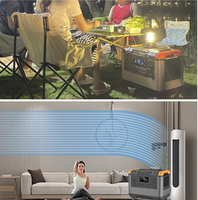 Générateur solaire portable 3000W 2688Wh à onde sinusoïdale pure avec batterie LiFePo4, poignée de traction et roues, pour usage domestique et extérieur